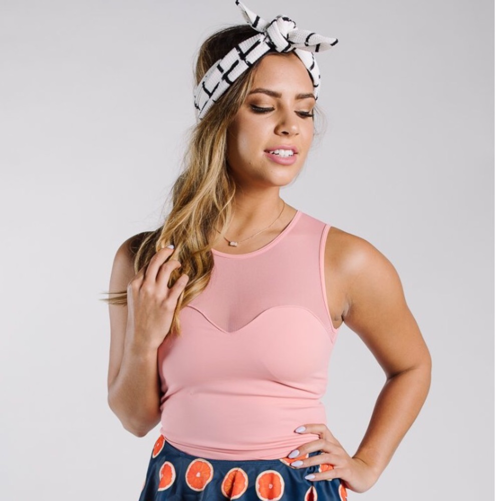 Kortni Jeane *alligator print* Mesh Crop Swim top